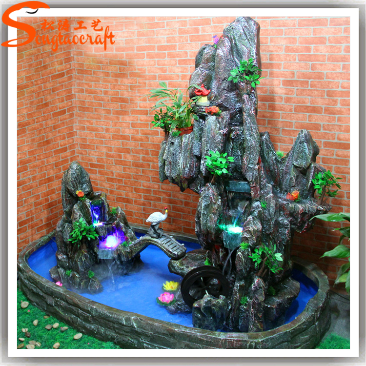 室內(nèi)假山流水噴泉的作用