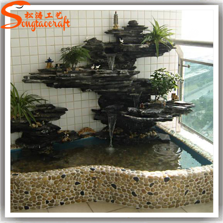 室內(nèi)假山流水噴泉的作用