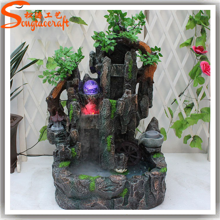 室內(nèi)假山流水噴泉的作用