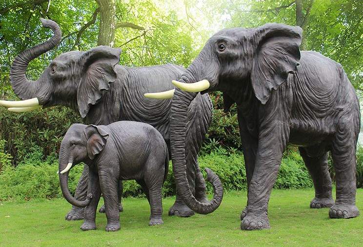 玻璃鋼大象，祥瑞的象征