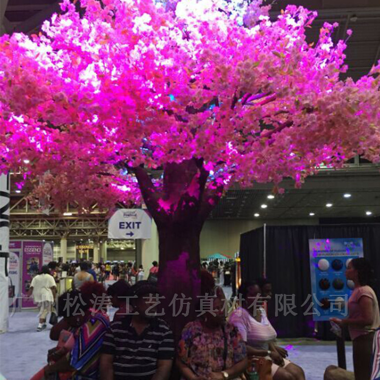 廣州松濤人工仿真花樹 人造假櫻花樹廠家直銷 廣州松濤人工仿真花樹 人造假櫻花樹廠家直銷