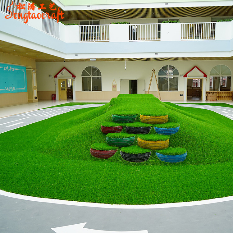 惠州博羅幼兒園榕樹景觀-人造草皮 惠州博羅幼兒園榕樹景觀-人造草皮
