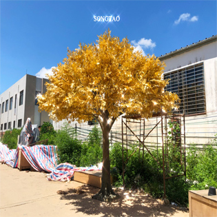 7月新款金色仿真榕樹(shù)